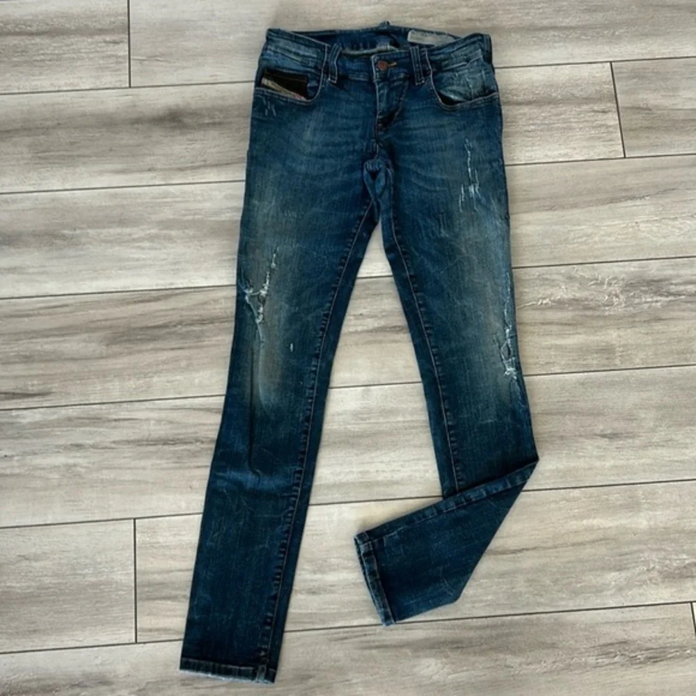 Diesel Gupree super slim skinny low waist rise jeans size 27